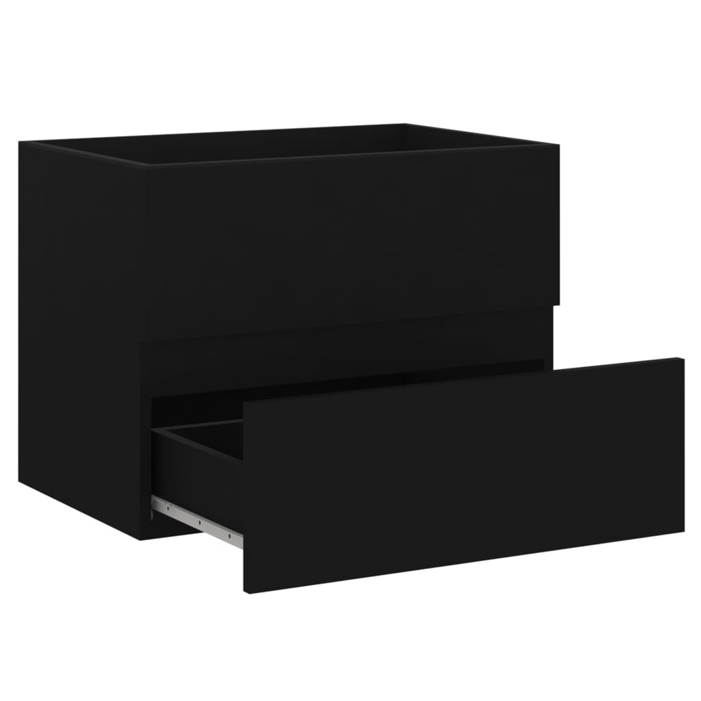 Servantskap Svart 60X38,5X45 Cm Konstruert Tre