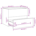Servantskap Svart 60X38,5X45 Cm Konstruert Tre