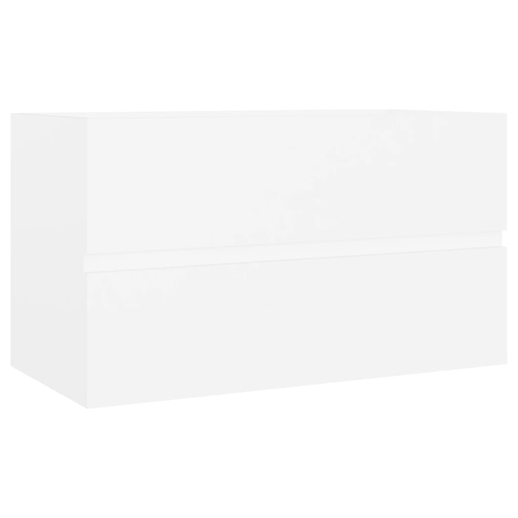 Servantskap Hvit 80X38,5X45 Cm Konstruert Tre