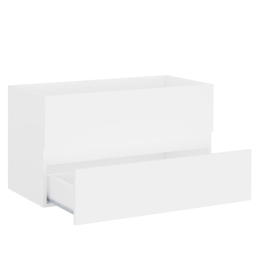 Servantskap Hvit 80X38,5X45 Cm Konstruert Tre