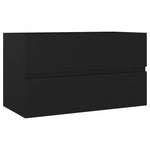 Servantskap Svart 80X38,5X45 Cm Konstruert Tre