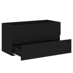 Servantskap Svart 90X38,5X45 Cm Konstruert Tre