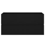 Servantskap Svart 90X38,5X45 Cm Konstruert Tre