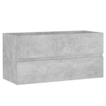 Servantskap Betonggrå 90X38,5X45 Cm Konstruert Tre