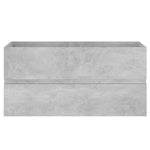 Servantskap Betonggrå 90X38,5X45 Cm Konstruert Tre