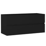 Servantskap Svart 100X38,5X45 Cm Konstruert Tre