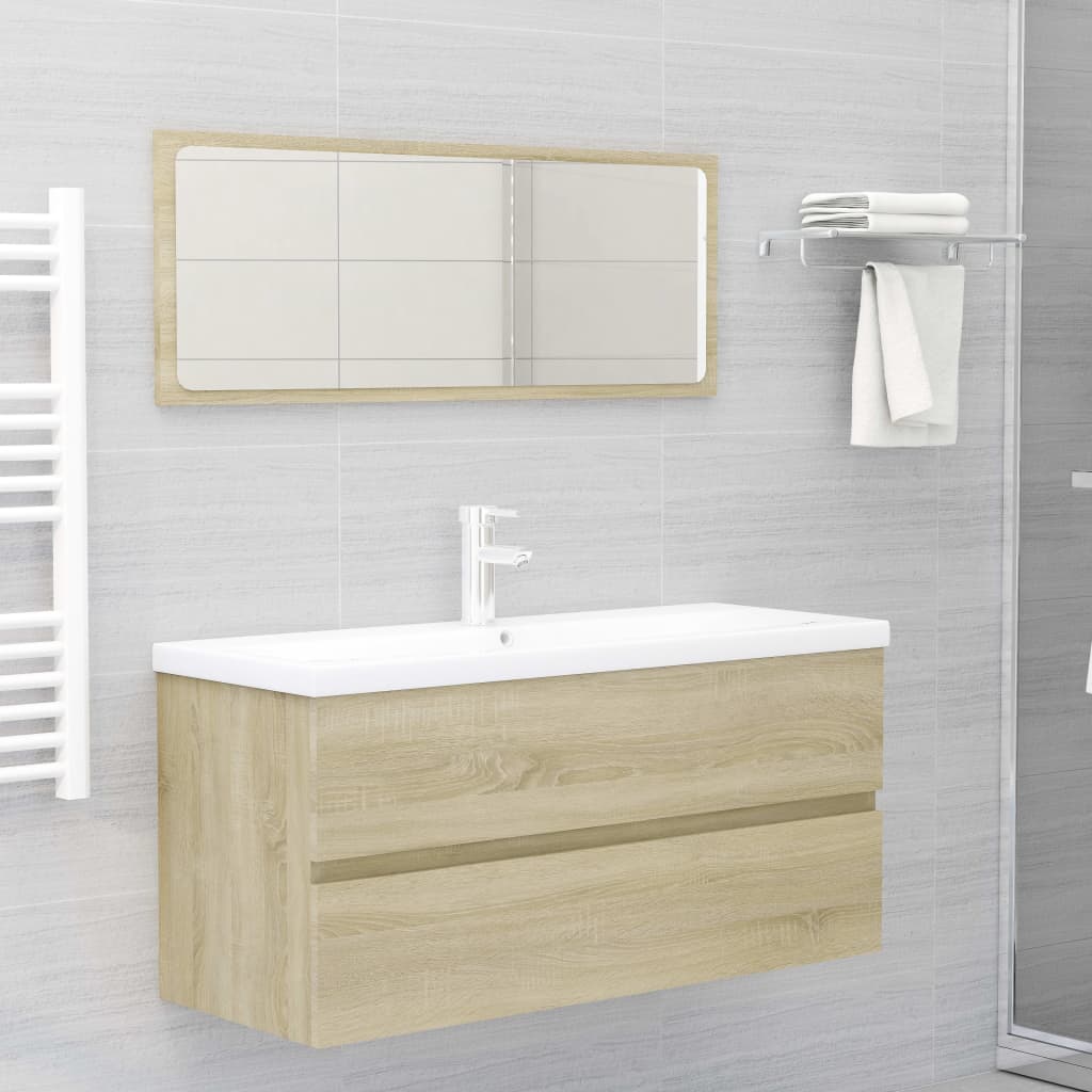 Servantskap Sonoma Eik 100X38,5X45 Cm Konstruert Tre