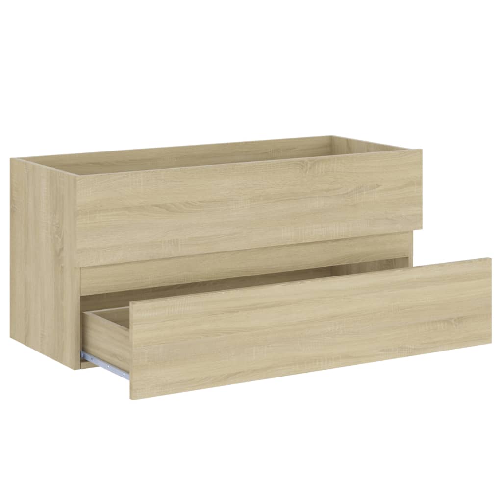 Servantskap Sonoma Eik 100X38,5X45 Cm Konstruert Tre