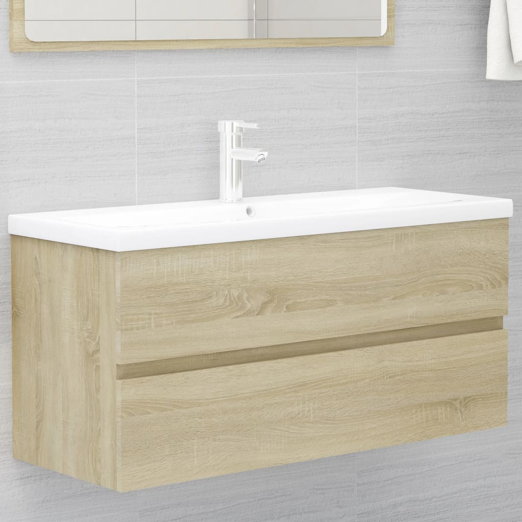 Servantskap Sonoma Eik 100X38,5X45 Cm Konstruert Tre