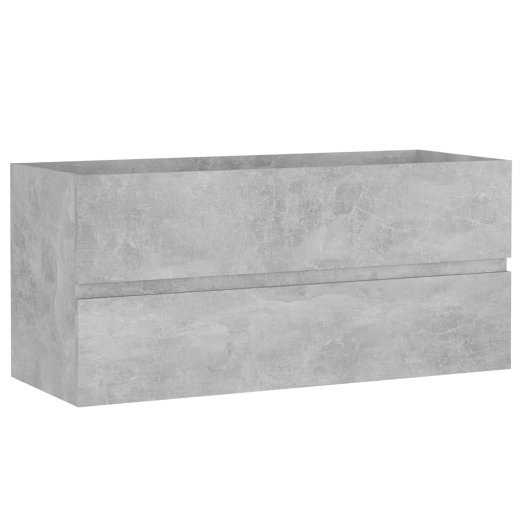 Servantskap Betonggrå 100X38,5X45 Cm Konstruert Tre