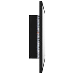 Led-Badespeil Svart 60X8,5X37 Cm Akryl