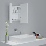 Led-Speilskap Til Baderom Hvit 40X12X45 Cm Akryl