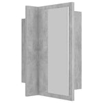 Led-Speilskap Til Baderom Betonggrå 40X12X45 Cm Akryl