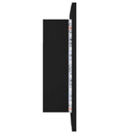 Led-Speilskap Svart 60X12X45 Cm Akryl