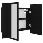Led-Speilskap Svart 60X12X45 Cm Akryl