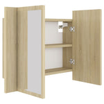 Led-Speilskap Sonoma Eik 60X12X45 Cm Akryl