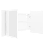 Led-Speilskap Hvit 80X12X45 Cm Akryl