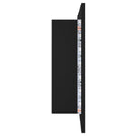 Led-Speilskap Svart 80X12X45 Cm Akryl