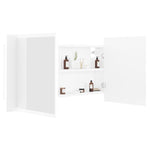Led-Speilskap Til Baderom Hvit 90X12X45 Cm Akryl