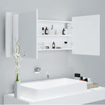Led-Speilskap Til Baderom Hvit 100X12X45 Cm Akryl