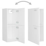 Baderomsskap Hvit 30X30X80 Cm Konstruert Tre