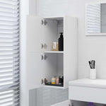 Baderomsskap Hvit 30X30X80 Cm Konstruert Tre
