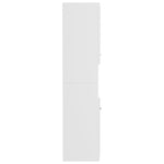 Baderomsskap Hvit 30X30X130 Cm Konstruert Tre