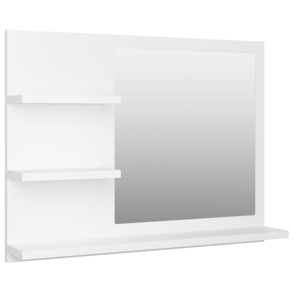 Baderomsspeil Hvit 60X10,5X45 Cm Konstruert Tre