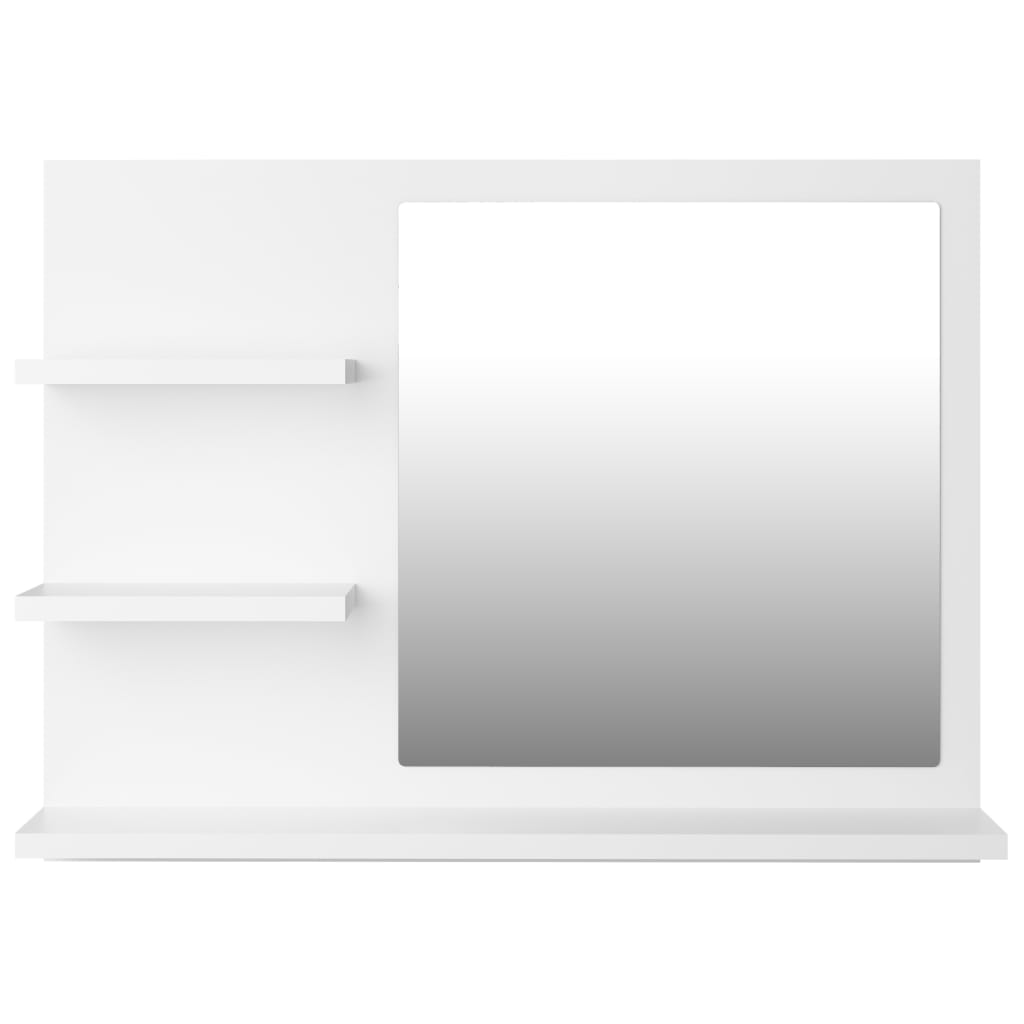 Baderomsspeil Hvit 60X10,5X45 Cm Konstruert Tre