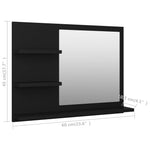 Baderomsspeil Svart 60X10,5X45 Cm Konstruert Tre