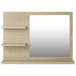 Baderomsspeil Sonoma Eik 60X10,5X45 Cm Konstruert Tre