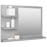 Baderomsspeil Betonggrå 60X10,5X45 Cm Konstruert Tre