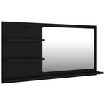 Baderomsspeil Svart 90X10,5X45 Cm Konstruert Tre
