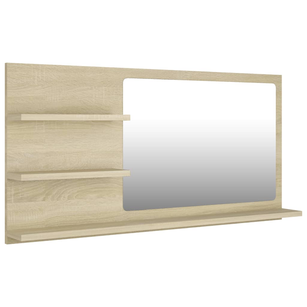 Baderomsspeil Sonoma Eik 90X10,5X45 Cm Konstruert Tre