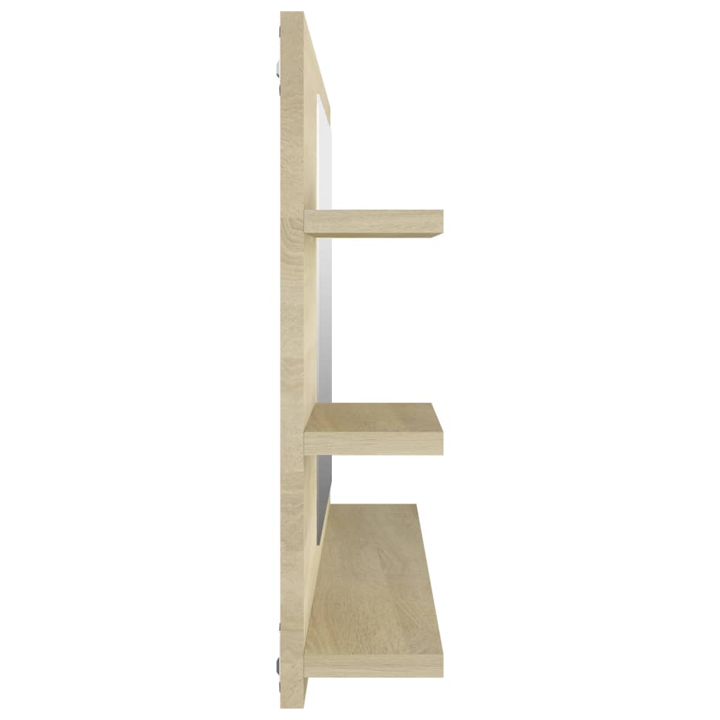 Baderomsspeil Sonoma Eik 90X10,5X45 Cm Konstruert Tre