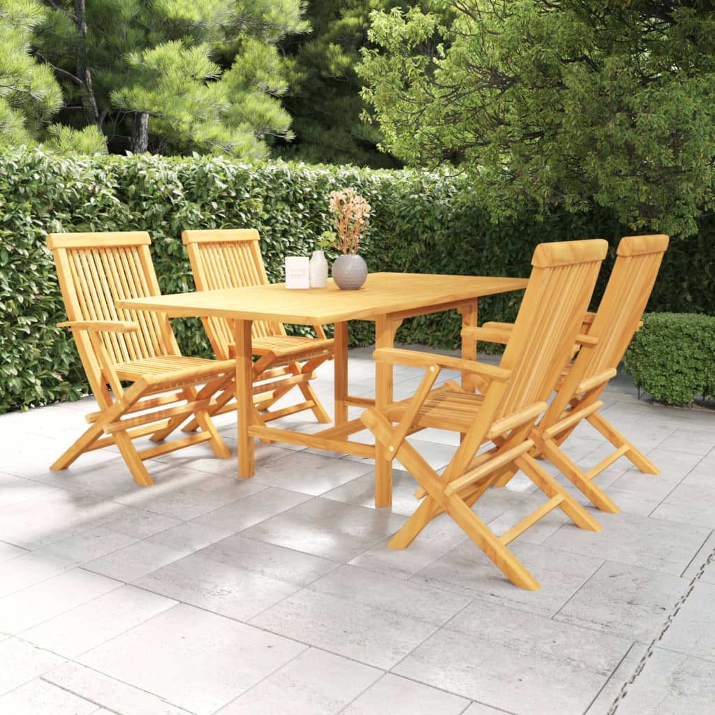 Utendørs Spisestue 5 Deler Heltre Teak