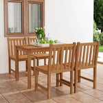 5-Delers Hagespisesett 120X70 Cm Heltre Teak