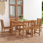 7-Delers Hagespisesett 140X80 Cm Heltre Teak