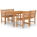 5-Delers Hagespisesett 150X90 Cm Heltre Teak