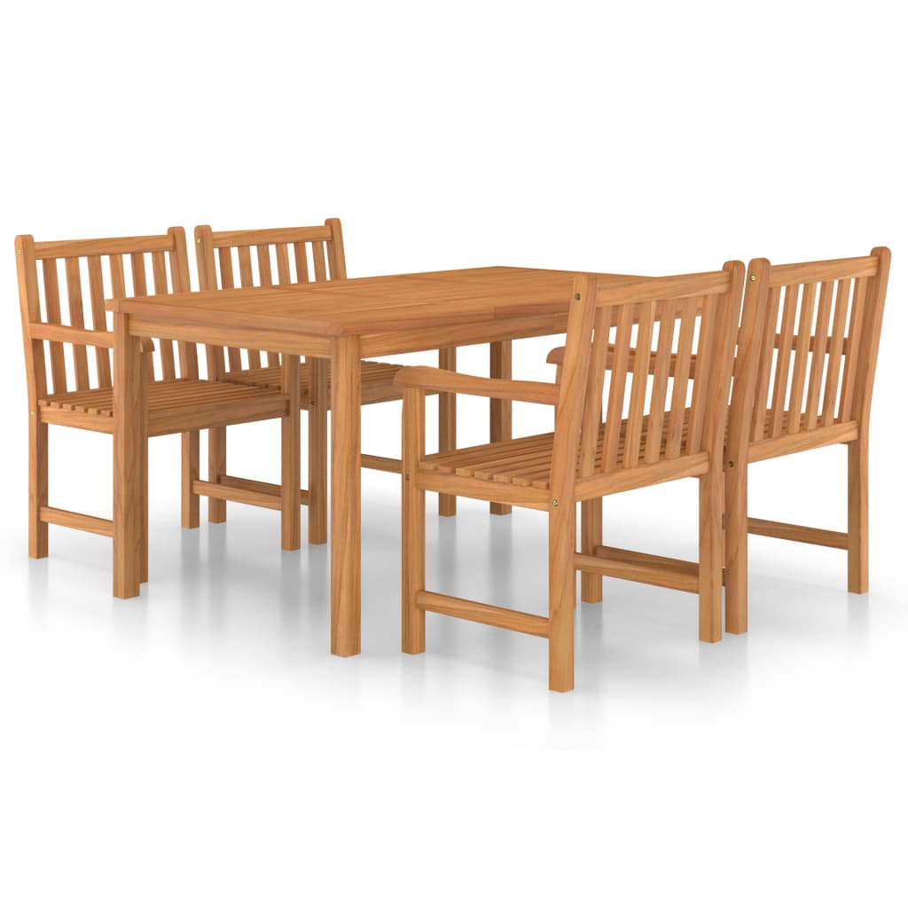 5-Delers Hagespisesett 150X90 Cm Heltre Teak