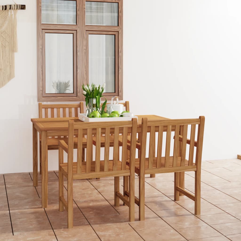 5-Delers Hagespisesett 150X90 Cm Heltre Teak