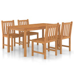 5-Delers Hagespisesett 160X80 Cm Heltre Teak