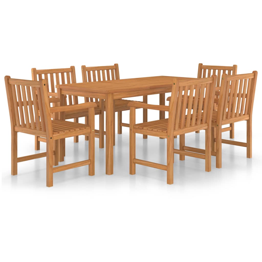 7-Delers Hagespisesett 160X80 Cm Heltre Teak