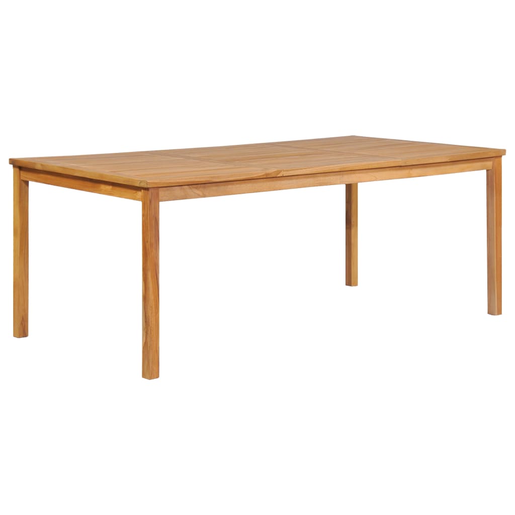 7-Delers Hagespisesett 200X100 Cm Heltre Teak