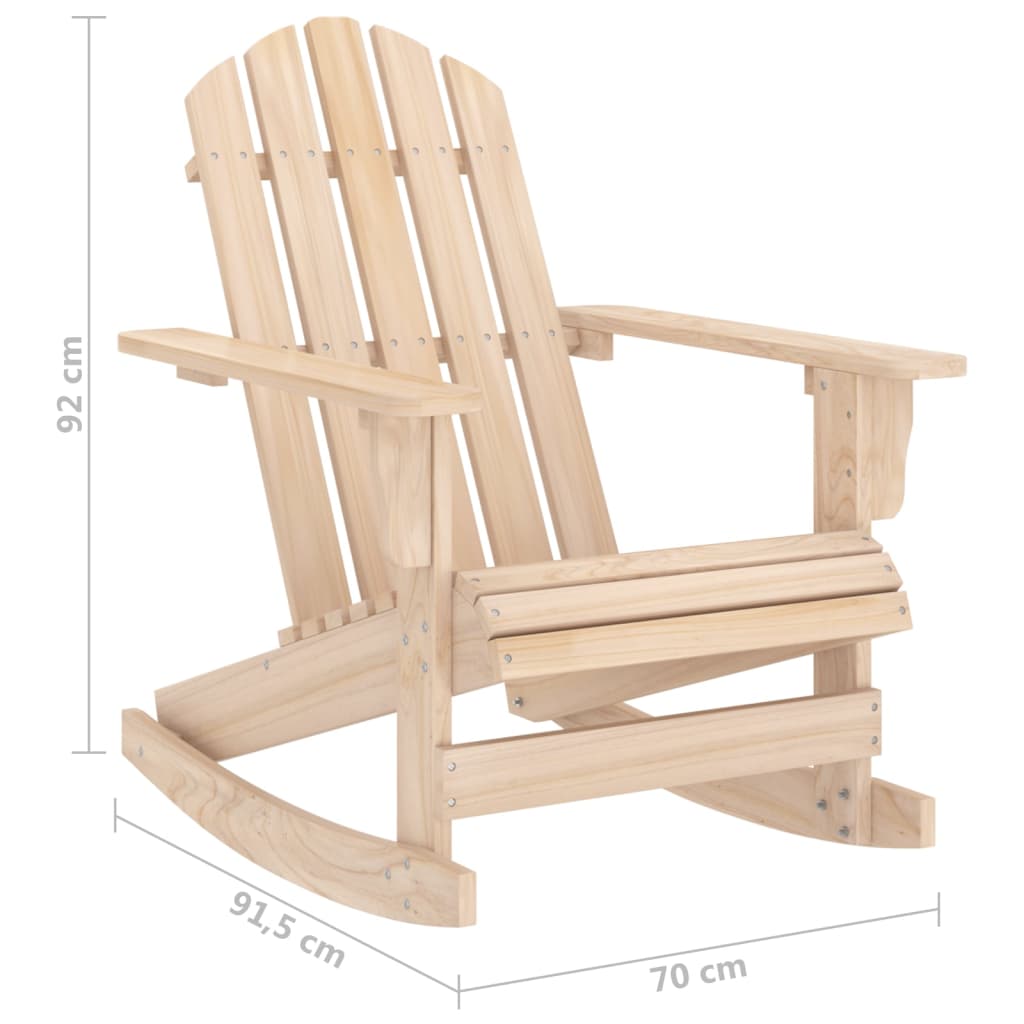 Adirondack Gyngestol For Hage Heltre Gran