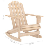 Adirondack Gyngestol For Hage Heltre Gran