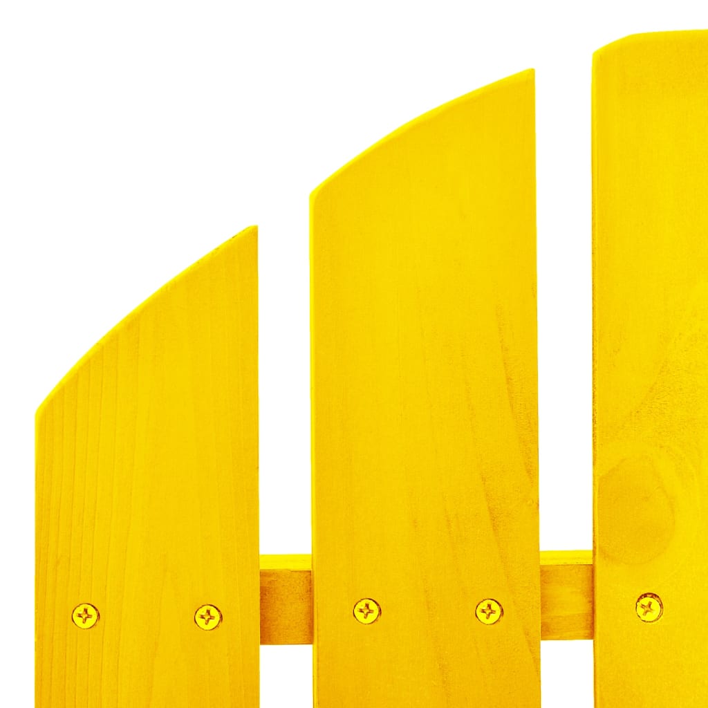 Adirondack Gyngestol For Hage Heltre Gran Gul