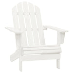 Adirondack Hagestol Med Bord Heltre Gran Hvit
