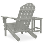 Adirondack Hagestol Med Bord Heltre Gran Grå