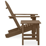 Adirondack Hagestol Med Bord Heltre Gran Brun